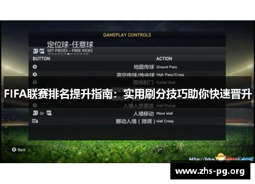 FIFA联赛排名提升指南:实用刷分技巧助你快速晋升 FIFA联赛排名提升指南:实用刷分技巧助你快速晋升