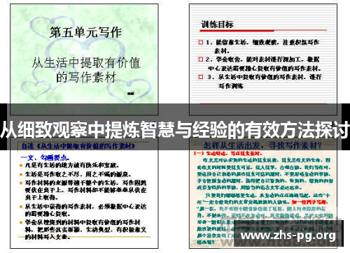 从细致观察中提炼智慧与经验的有效方法探讨 从细致观察中提炼智慧与经验的有效方法探讨